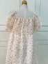 Summer Floral Puff Sleeves Mini Dress